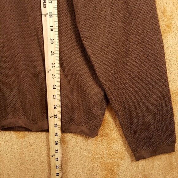 RAG & BONE Sweater Mens Large Brown Pullover Wool Blend Knit BENNET CREW $278 - Picture 8 of 9